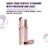 YEVYO Women Eyebrow Trimmer, Rechargeable Eyebrow Hair Remover - Rose Gold - 2 of 4