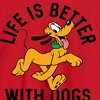 Men's - Disney - Life Is Better With Dogs Long Sleeve Graphic T-Shirt - 2 of 3