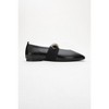 Zoey - Black Leather Ballet Flats (Women) Black 6 Forever & Always Shoes - 4 of 4