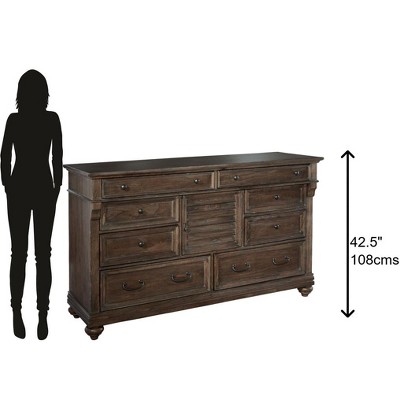 White Medium Wood Coastal Dresser with Soft Close Drawers