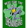 Men's Batman St. Patrick's Day Joker Here for the Shenanigans T-Shirt - image 2 of 4