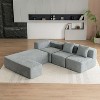 Whisen Modern 4-Seat Sectional Sofa Couches, Free-Combination Couch for Living Room - 3 of 4