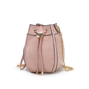 MKF Collection Cassidy Crocodile Embossed Vegan Leather Women’s Hobo Bucket Bag by Mia K - 1 of 4