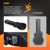 Yescom Electric Guitar Hard Case for LP Les Paul Style w/ Folding Guitar Floor Stand Black-PU & Stand - 4 of 4