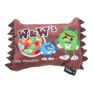BARK Afraid of the Bark Halloween W & W's Candy Food Shaped Plush Dog Toy - 1 of 4