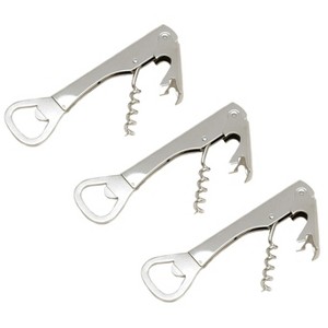 Chef Craft Combination Compact Corkscrew and Bottle Opener - Great for Travel and Camping - 1 of 4