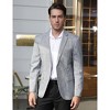 Coolmee Men's Casual Blazer Slim Fit Sport Coats One Button Stylish Business Suit Jacket - 2 of 4