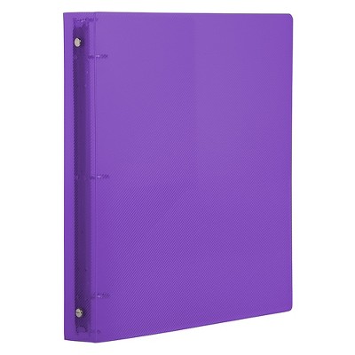 JAM Paper Plastic 1 Inch Binder Purple 3 Ring Binder Sold Individually 218912242