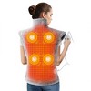 24"x35" Large Heating Pad with Massagers, Electric Heated Pad for Neck, Back & Shoulders, 2 Heat Levels, 4 Massage Modes & 2H Auto Shut-Off - 2 of 4