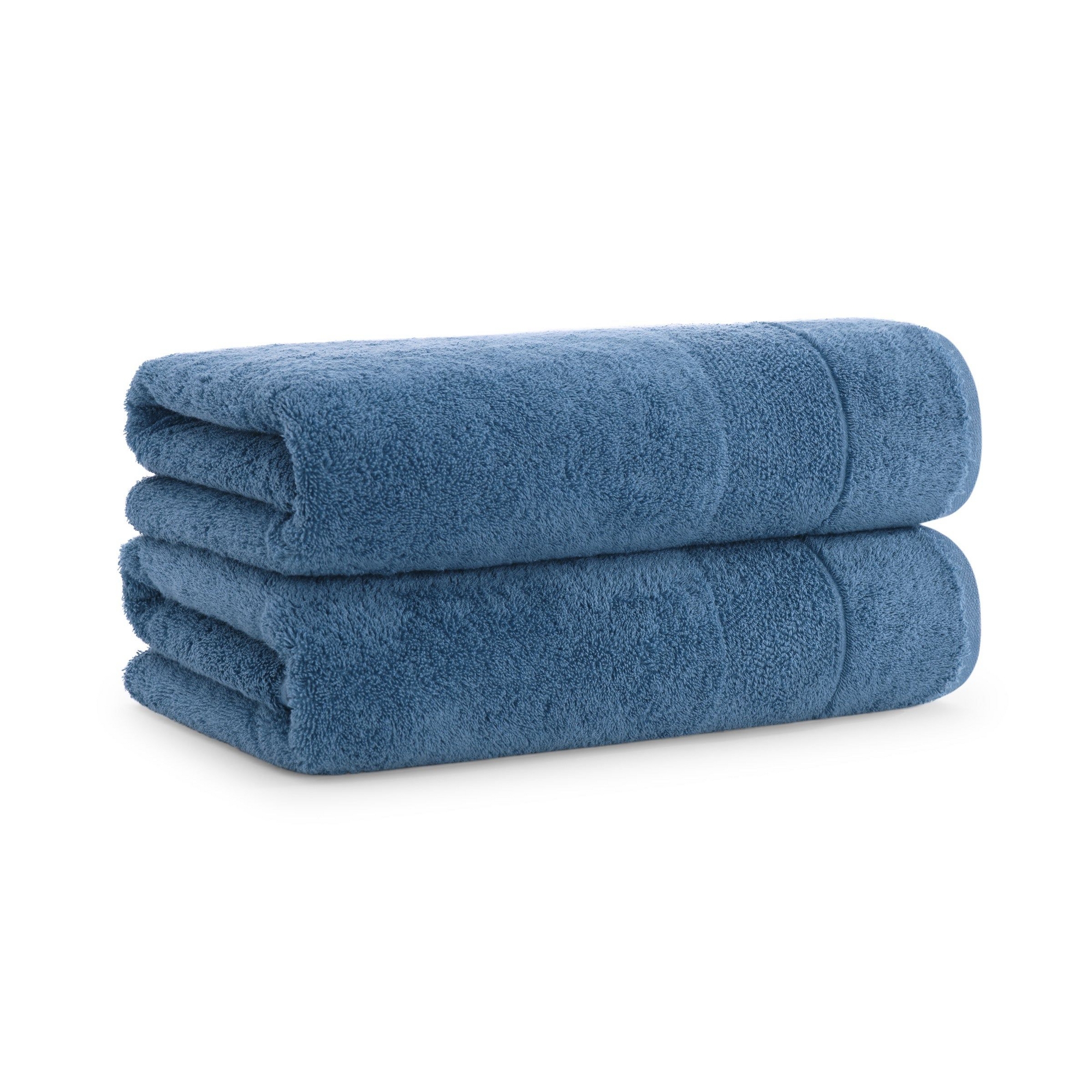 Aston & Arden Luxury Cotton Bath Towels (2-Pack) - Copen Blue