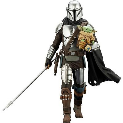 Kotobukiya - Kotobukiya - Star Wars: The Mandalorian - ARTFX+ Mandalorian & Grogu with Beskar Staff