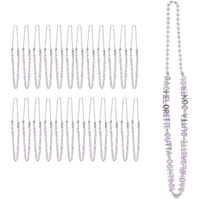 Sparkle and Bash 24-pack Pink Bead Necklaces, Bridal Party Favors Supplies, Bachelorette Outta Control