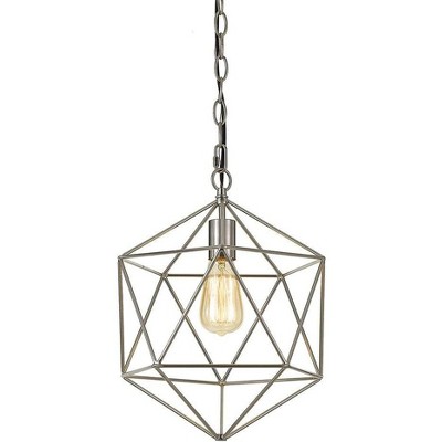 AF Lighting Bellini One-Light Chandelier in Brushed Nickel