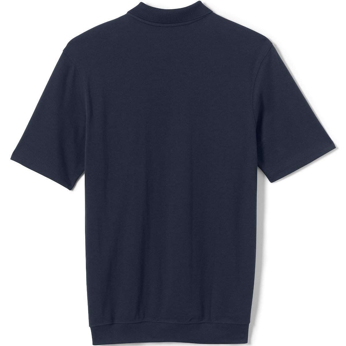 Lands' End School Uniform Men's Short Sleeve Banded Bottom Polo Shirt - thumbnail 4