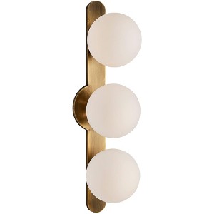 Uttermost Droplet 22" High Antique Brass 3-Light Wall Sconce - 1 of 1