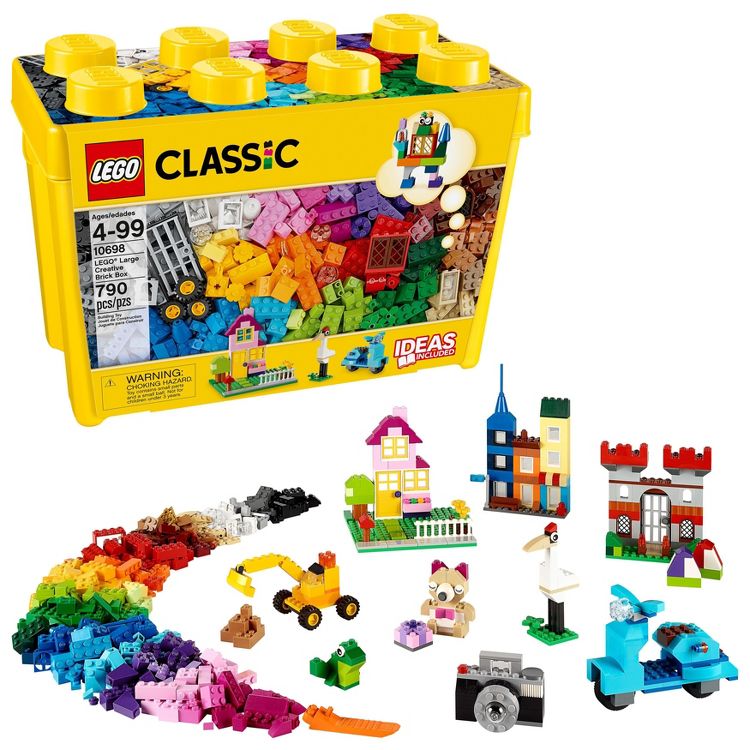 LEGO Classic Large Creative Brick Box Build Your Own Creative Toys, Kids Building Kit 10698, 1 of 11