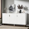 Modern TV Stand with 3 Doors and Adjustable Shelves, Entertainment Console for Living Room, Fits TVs Up to 70 Inches - 4 of 4