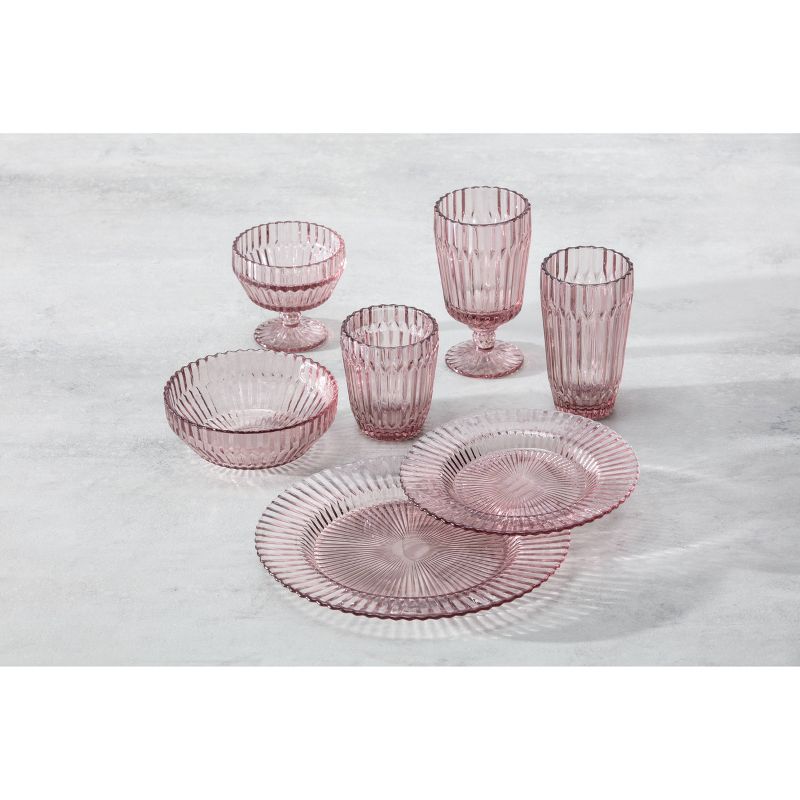 6pk 10oz Archie Footed Dessert Bowls Pink - Fortessa Tableware Solutions, 4 of 5
