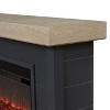 Bernice 67" Landscape Electric Fireplace in Charcoal by Real Flame - 4 of 4