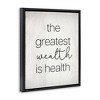 Stupell Industries Greatest Wealth Is Health Phrase, 25" x 31" - 3 of 4