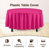 Crown Display Disposable Plastic Tablecloth 84 Inch Round- 6 Pack - 4 of 4