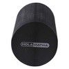 HolaHatha Portable Solid High Density EVA Foam Roller for Deep Tissue Back Massage, Calf Therapy, Glute Massaging, Back Pain, and Leg Recovery, Black - 2 of 4