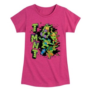 Girls' - Teenage Mutant Ninja Turtles - Skateboards Fitted Short Sleeve Graphic T-Shirt - 1 of 4