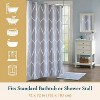 LunaLulinlk Weighted-Hem Fabric Bathroom Curtain - 3 of 4