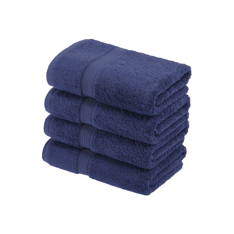 Premium Cotton 800 GSM Heavyweight Plush Luxury 4 Piece Hand Towel Set by Blue Nile Mills, 1 of 10