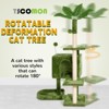 Modern Multicoloured Rotatable Deformation Soft Plush Cat Tree Pet Tower with Scratching Post and Hanging Ball - 3 of 4