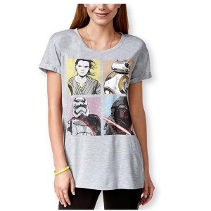 Hybrid Mens Star Wars Character Graphic T-Shirt, Grey, X-Small - 1 of 1