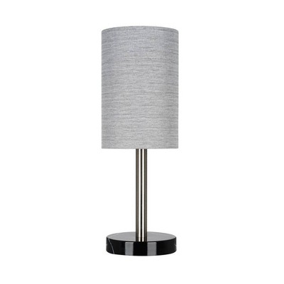 14" Marble Mini Accent Desk Lamp Nickel - Cresswell Lighting