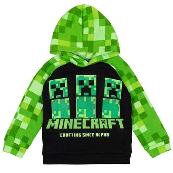 Minecraft Creeper Pullover Hoodie Pockets