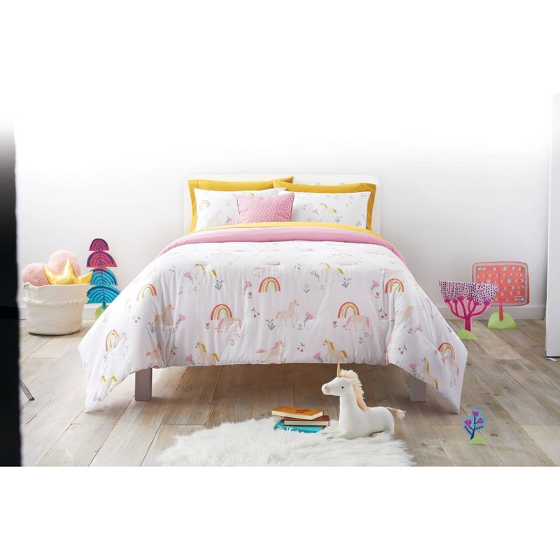 Unicorn Kids' Comforter Set - Pillowfort™, 4 of 11