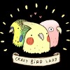 Junior's Design By Humans Crazy Bird Lady By SophieCorrigan T-Shirt - 2 of 3