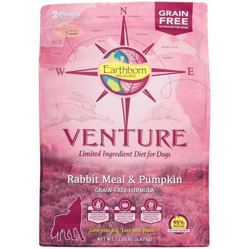 Earthborn Holistic Venture Grain Free Rabbit Meal Pumpkin Dry