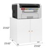 NicBex 2 Drawer Mobile File Cabinet with Casters,Office Cabinet with Round Knobs Design,Modern Storage Cabinet,Filing Cabinets for Home Office - 3 of 4