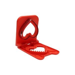 Unique Bargains Cookie Mould Cutter New Heart Press Cookie Cutter Hand Washable Stainless Steel Plastic 4.9"x6.3"1.7" 1Pcs - 1 of 4