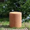 ACEPANO 14.5 in. W Modern Round Magnesium Oxide Side Table for Outdoor & Indoor-Brown - 2 of 4