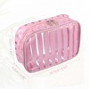 Unique Bargains Large Capacity Clear Zipper Makeup Bag Organizers 3 Pcs - 3 of 4