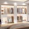 Aheaplus 117.8" Closet System with Wood Drawers, Shoe Racks, Hanging Rods - 2 of 4