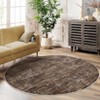 Washable Modern Solid Living Room Rugs, Abstract Indoor Contemporary Floor Carpet for Bedroom Dining Room - 3 of 4