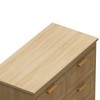 4 Drawers Rattan Cabinet,for Bedroom,Living Room,Dining Room,Hallways,Easy Assembly - 4 of 4