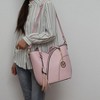 MKF Collection Imogene Two-tone Whip Stitches Vegan Leather Women’s Shoulder bag with Wallet by Mia K - 4 of 4