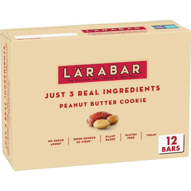 Larabar Peanut Butter Cookie Protein Bar - 20.4oz/12ct, 1 of 12