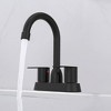 ChicFurnit Bathroom Sink Faucet 2 Handle Design with 360 Degree High Arc Swivel Spout for Easy Use, Black, 10.62"*9.65"*2.6" - 2 of 4