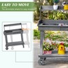 VYNXARIA  36'' Wooden Potting Bench with Sink, Wheels, and Ample Storage! - 4 of 4