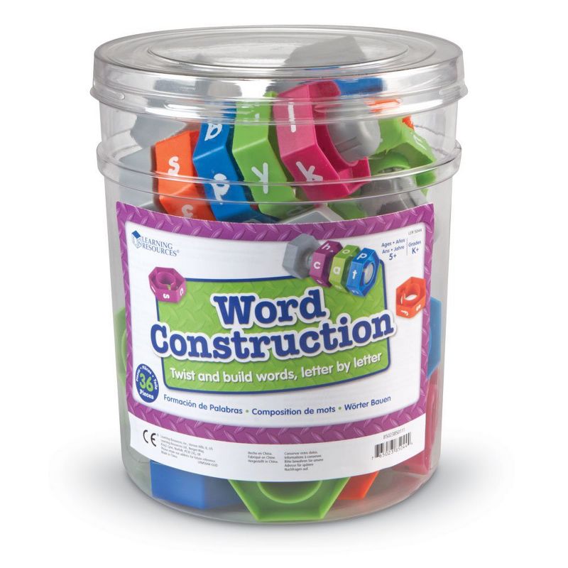 Learning Resources Word Construction, Spelling Activity Kit, Classroom Game, 36 Pieces, Ages 5+, 5 of 6