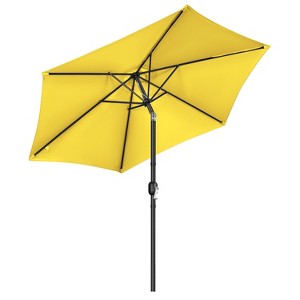 Yaheetech 9FT Patio Umbrella Market Umbrella with Button Tilt and Crank - 1 of 4