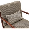 NicBex Wooden Accent Chair Modern Minimalist Living Room Chairs Comfy Lounge Chair with Ribbed Corduroy Fabric for Living Room, Bedroom - 3 of 4